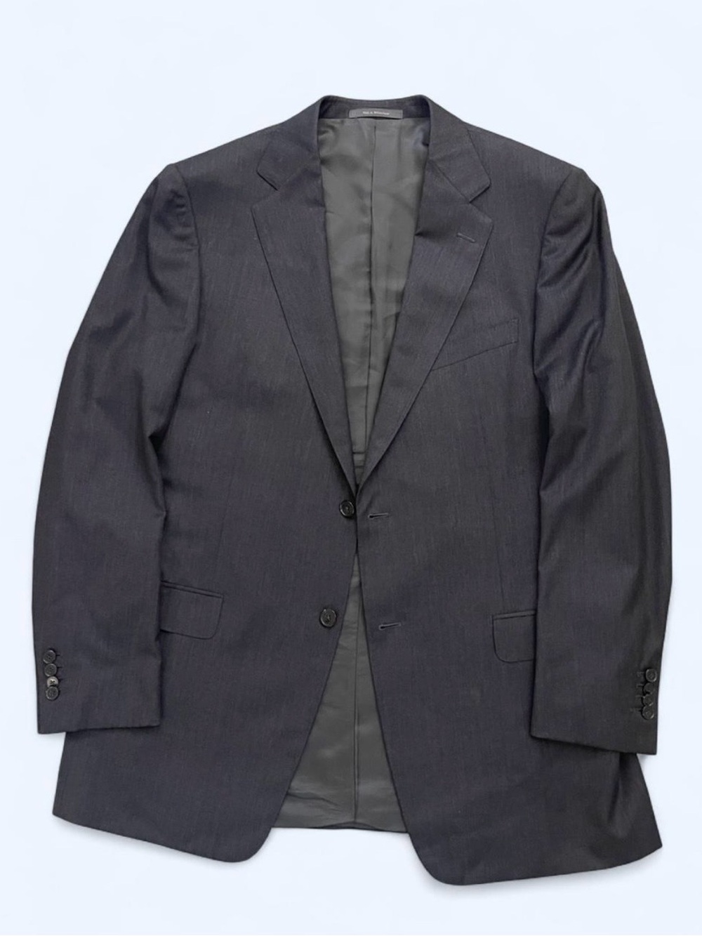 Ermenegildo Zegna Men's Classic charcoal wool Blazer academia preppy luxury 54L